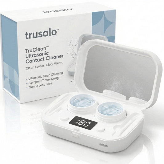 TruClean™ 2 in 1 Ultrasonic Contact Cleaner & Travel Kit
