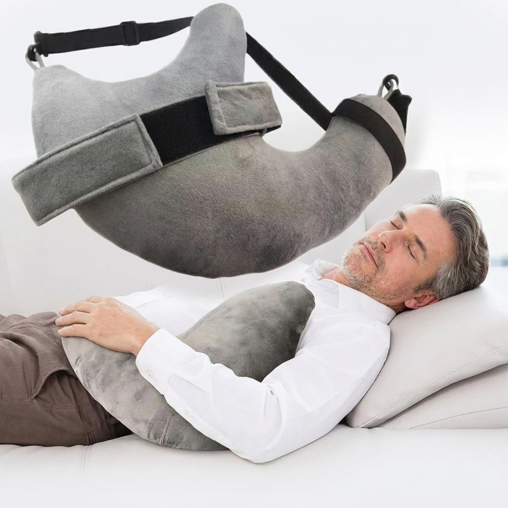 Adjustable Shoulder Support Pillow — Side Sleeper Recovery Pillow for Shoulder Pain Relief